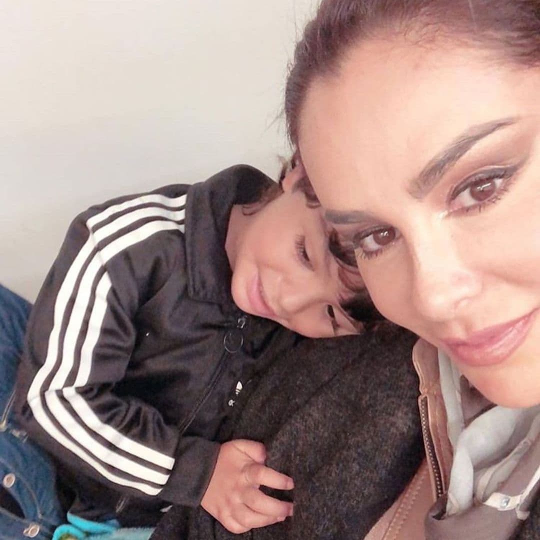 La actriz y cantante publicó un collage con algunos momentos que ha compartido con Emmanuel.