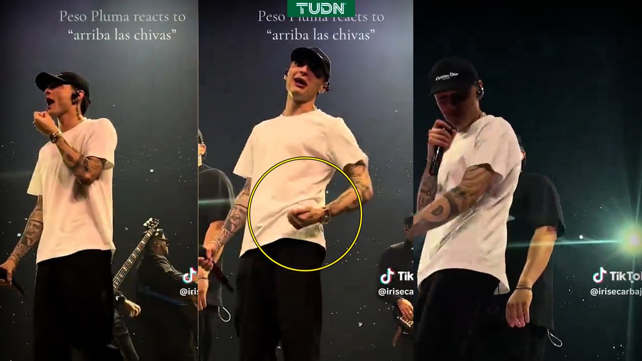 Peso Pluma confronta a fan de Chivas en pleno concierto