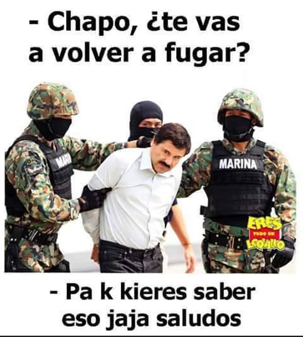 "El Chapo" Guzmán fue capturado una vez más en México y la lluvia de imágenes divertidas no se hizo esperar.