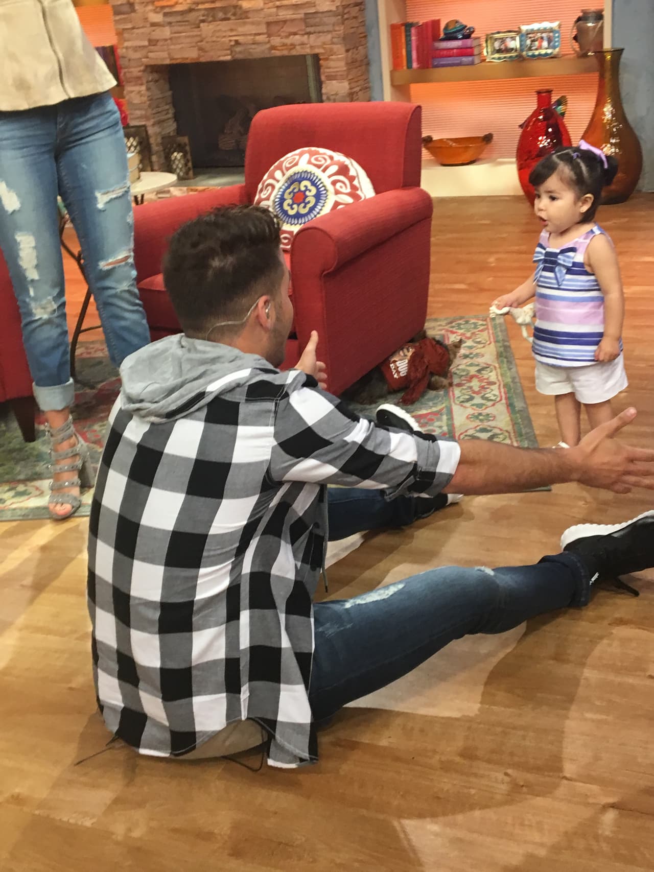 El tío William también quería jugar con Giulietta.