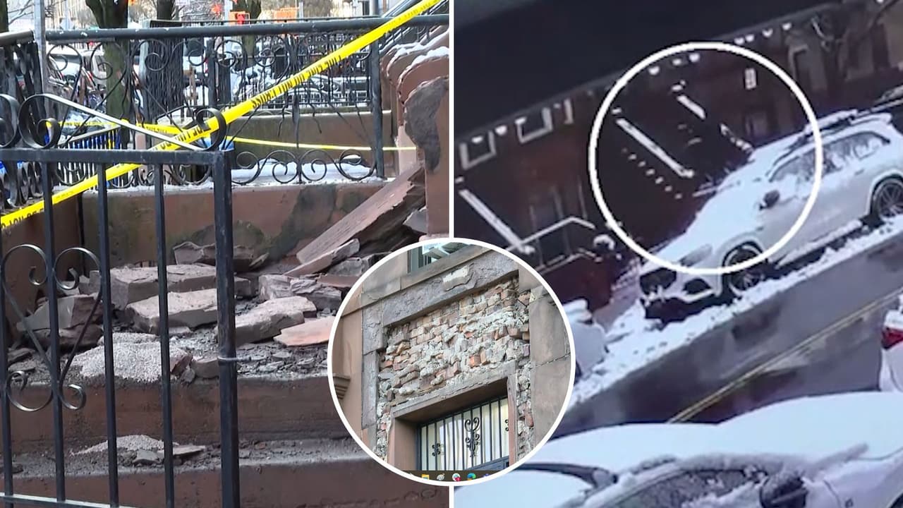Mujer muere tras caerle fachada de su casa mientras barría las escaleras en Brooklyn