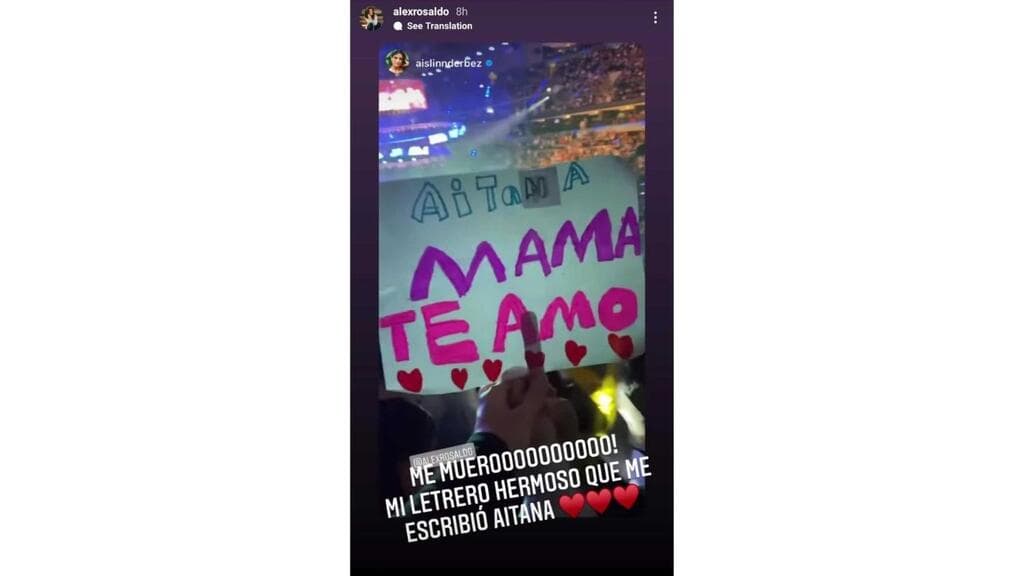 El cartel que le hizo Aitana Derbez a su mamá Alessandra Rosaldo