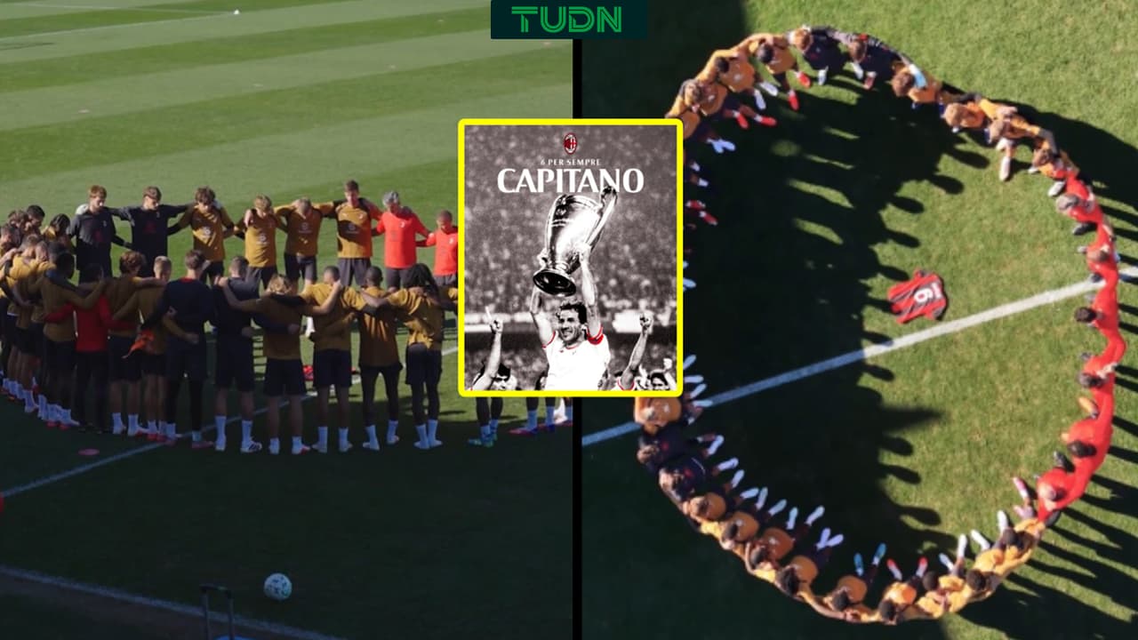Santiago Gimenez comparte homenaje del Milan a Franco Baresi