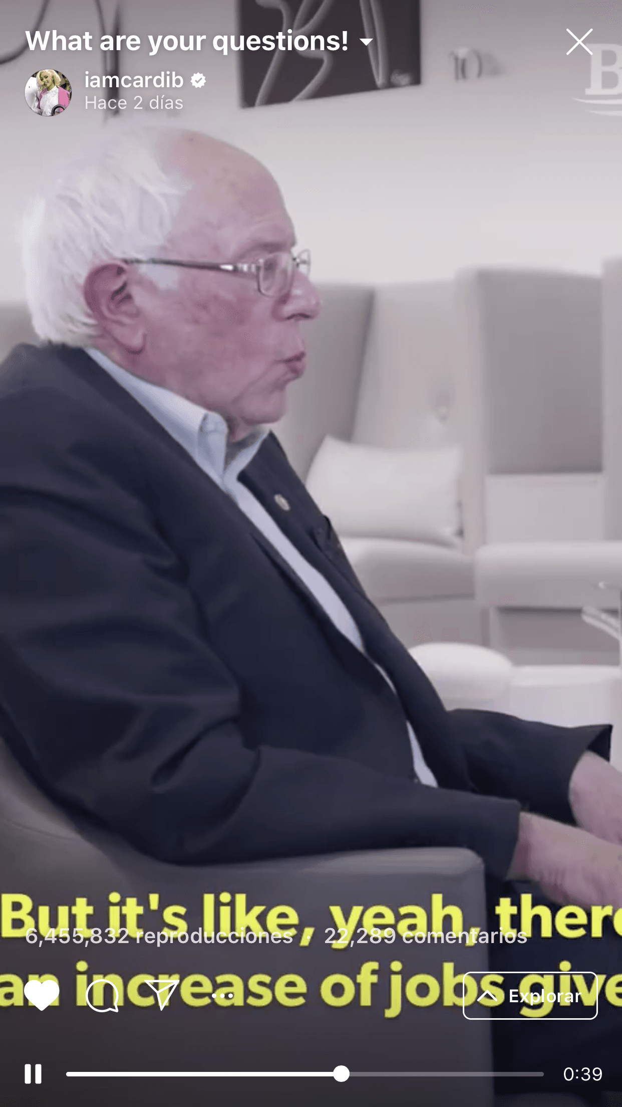 Sanders explicó que ese es 
<b><a href="https://www.univision.com/noticias/politica/el-desempleo-en-eeuu-se-situa-en-el-3-6-el-mas-bajo-en-casi-50-anos" target="_blank">uno de los problemas de Estados Unidos</a></b>, que en ocasiones los ciudadanos tienen que tener dos o tres empleos para sobrevivir, porque en uno no les pagan lo suficiente y aseguró que hay que mejorar el acceso a sindicatos.
<br>
