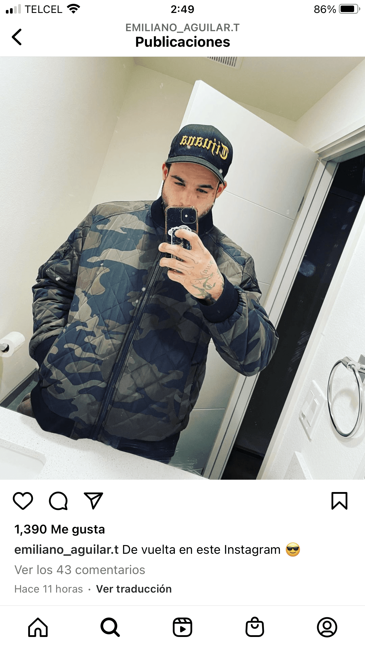 <b>"De vuelta en este Instagram"</b>, escribió en una de las fotos. 
<br>