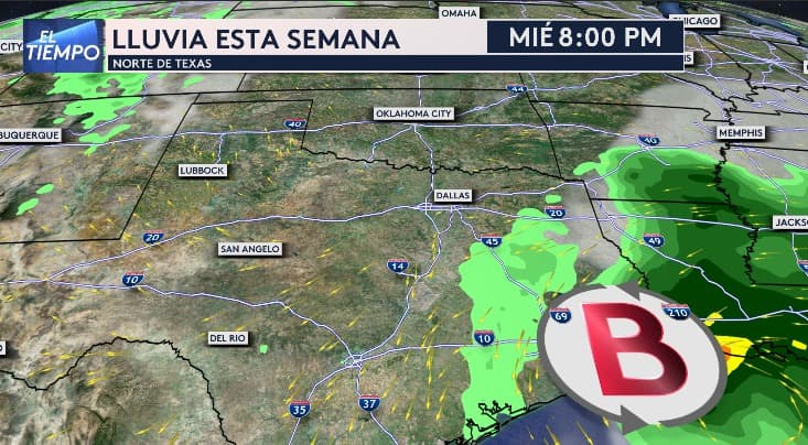 Nuestra experta del tiempo, Angela Del Río, nos indica mediante esta gráfica la posible posición de la Tormenta Tropical Francine en nuestra región la noche del miércoles.