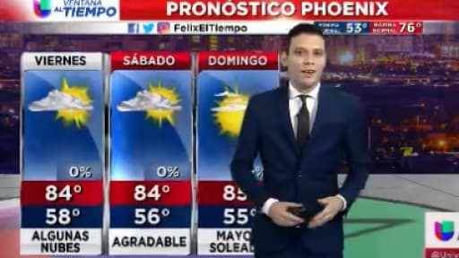 Se espera un día nublado con una máxima de 84 grados Fahrenheit 