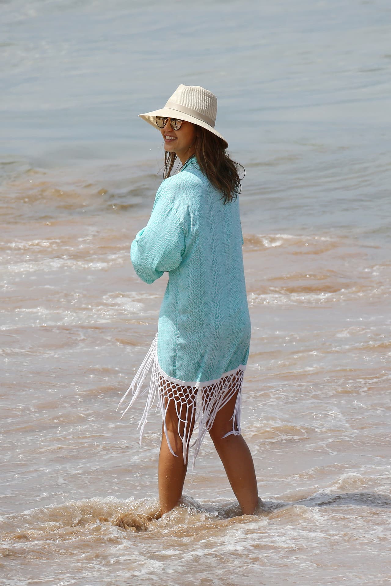 ¡Se nos puso tímida de repente!