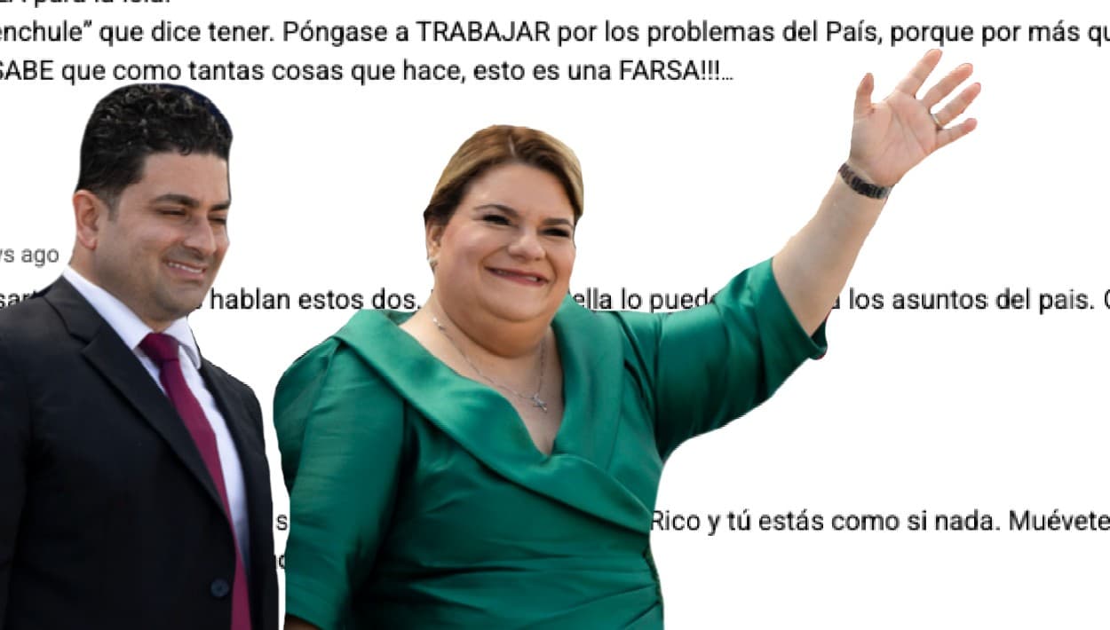 Gobernadora de Puerto Rico 'maúlla' en el podcast con Yovín, el esposo que le envió "la virgen de Fátima"