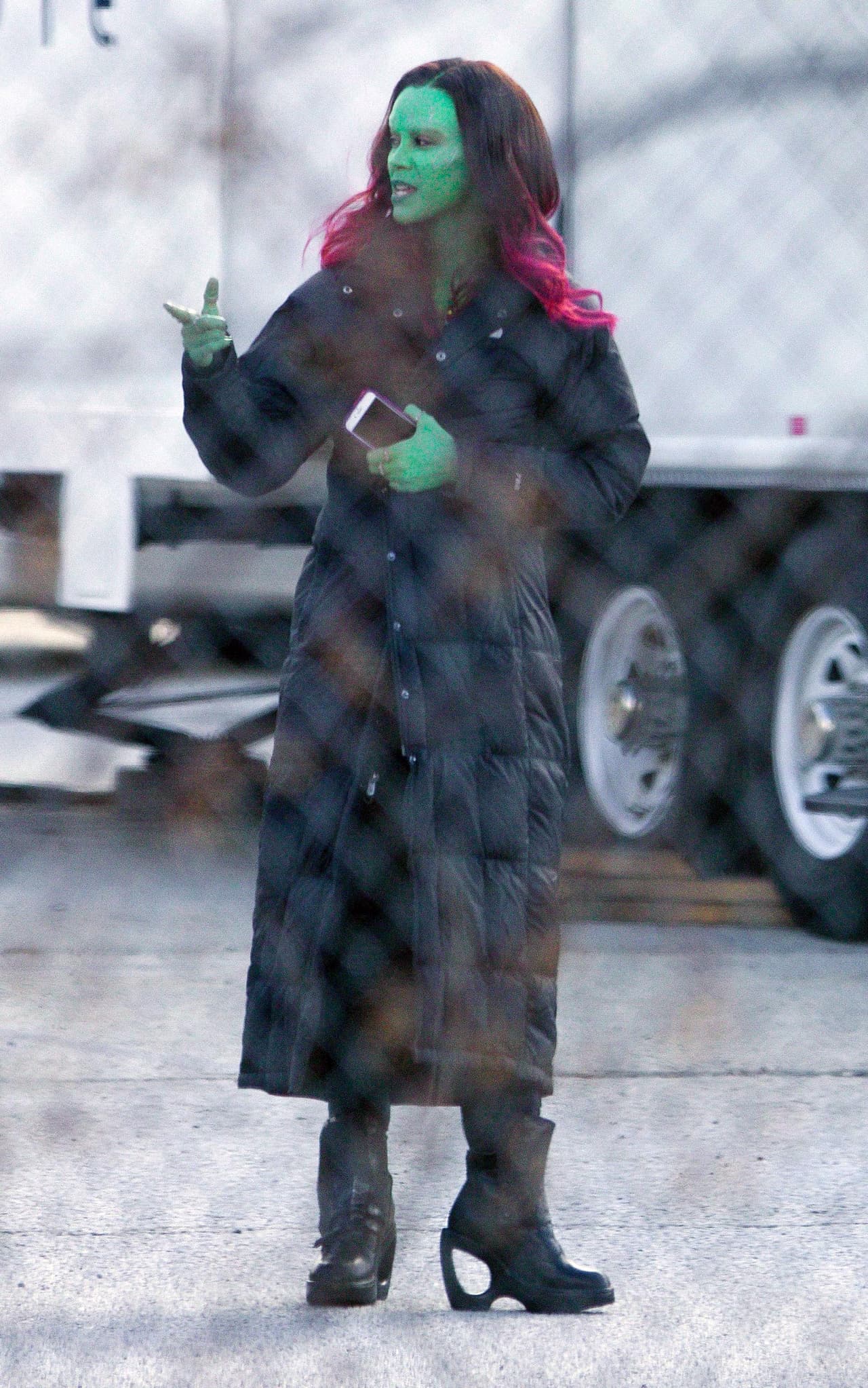 Zoe Saldaña ya filma 'Guardians of the Galaxy 2'.