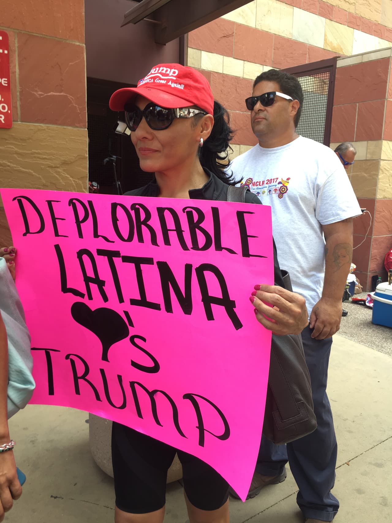 Los primeros en llegar fueron los seguidores de Trump.