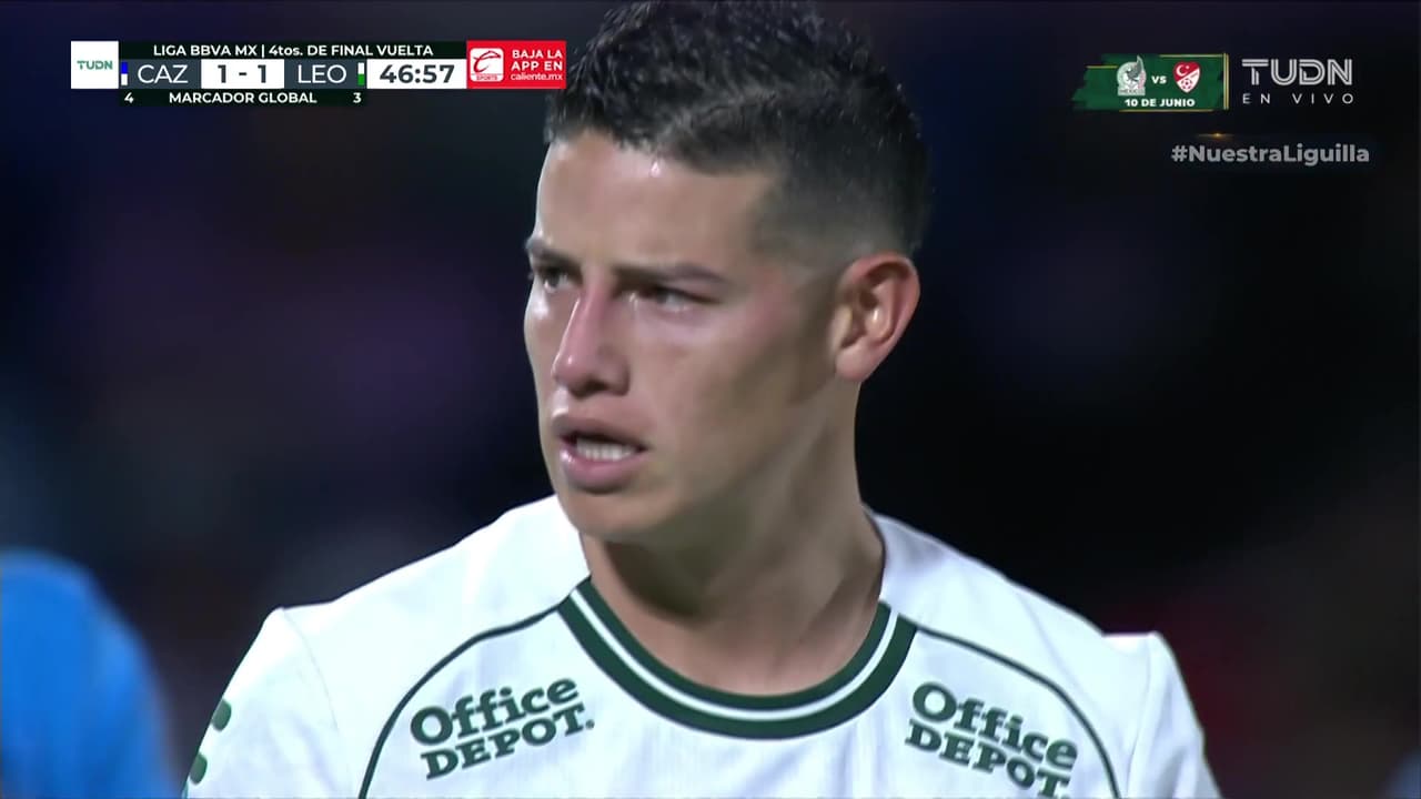 ¡No te creo el tiro libre que se acaba de aventar James!