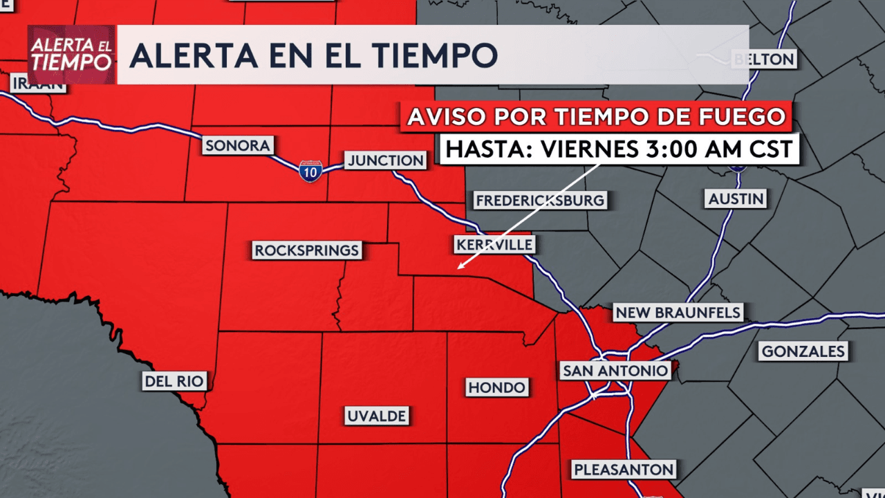 Sigue este mapa para extremar precauciones por posibles incendios forestales.