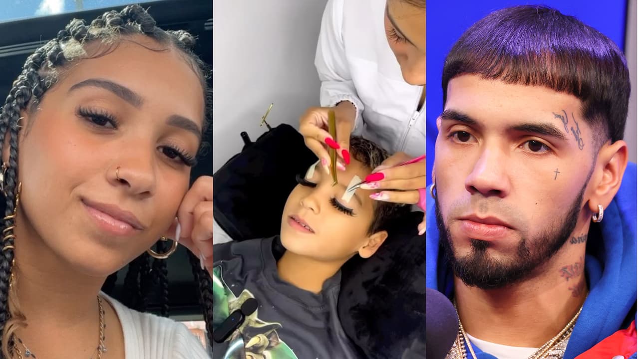 Ex de Anuel reacciona a críticas por ponerle pestañas postizas al hijo que tiene con el cantante
