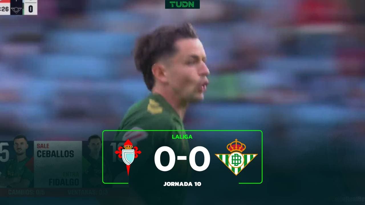 Álvaro Fidalgo retoma minutos con Betis en el partido ante Celta