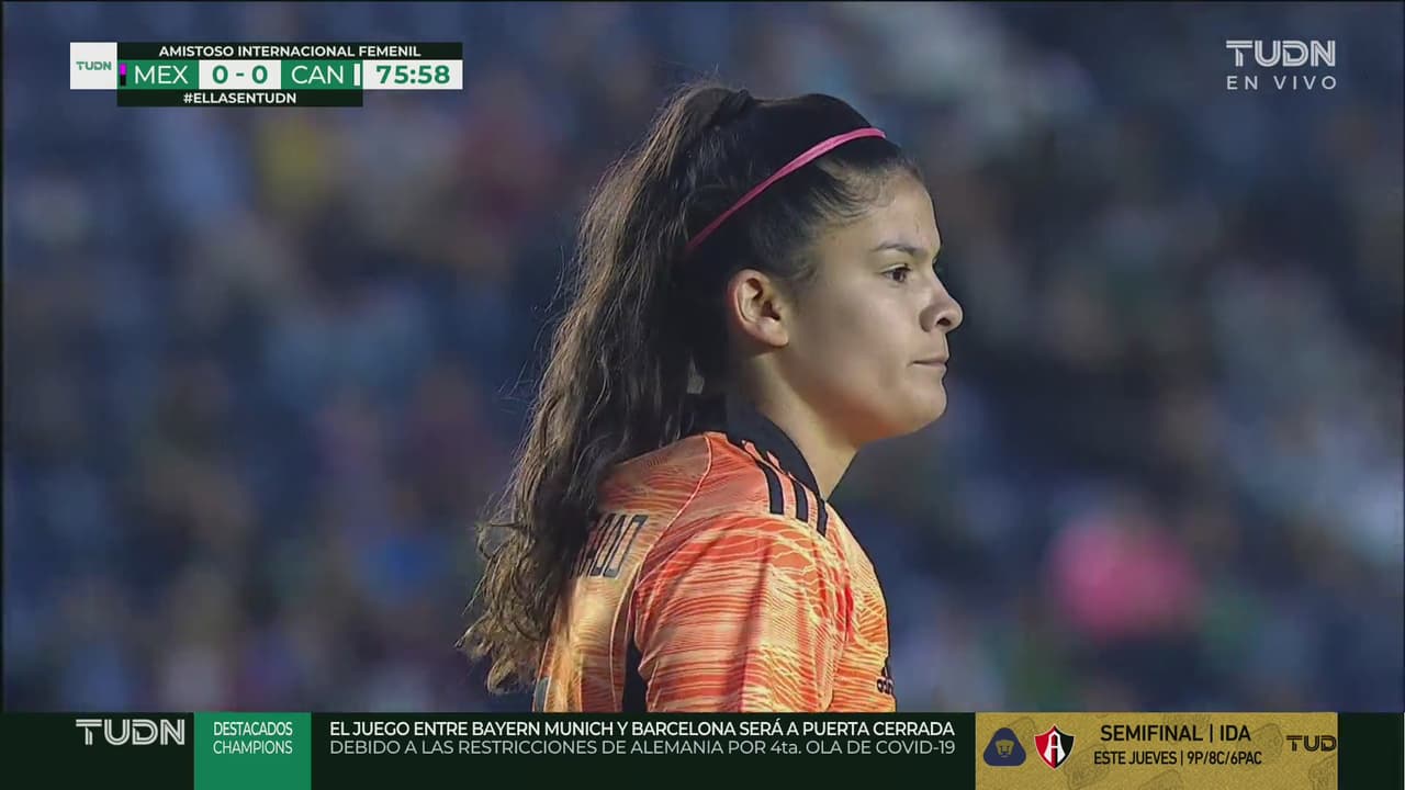 ¡Se luce! Emily Alvarado ataja el riflazo de Jordyn Huitema