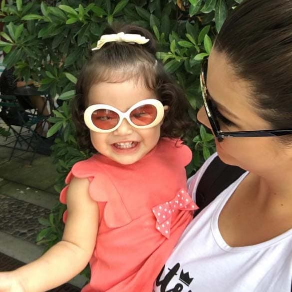 #BabyGiuletta tan sonriente como siempre. La pequeña nos tiene enamorados con su sonrisita.