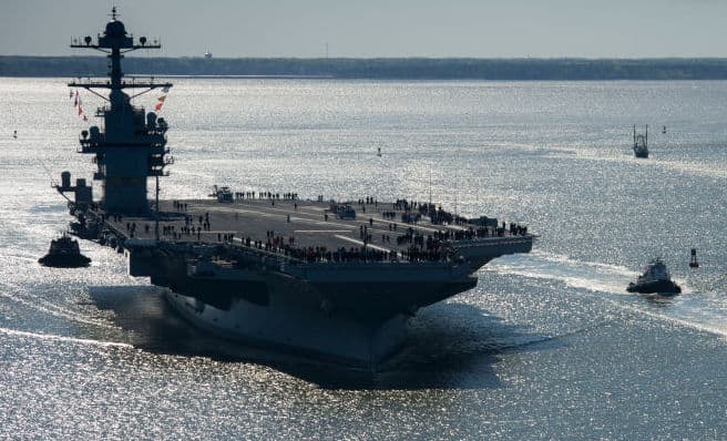 EEUU envía grupo de combate con un portaviones nuclear a aguas del Caribe