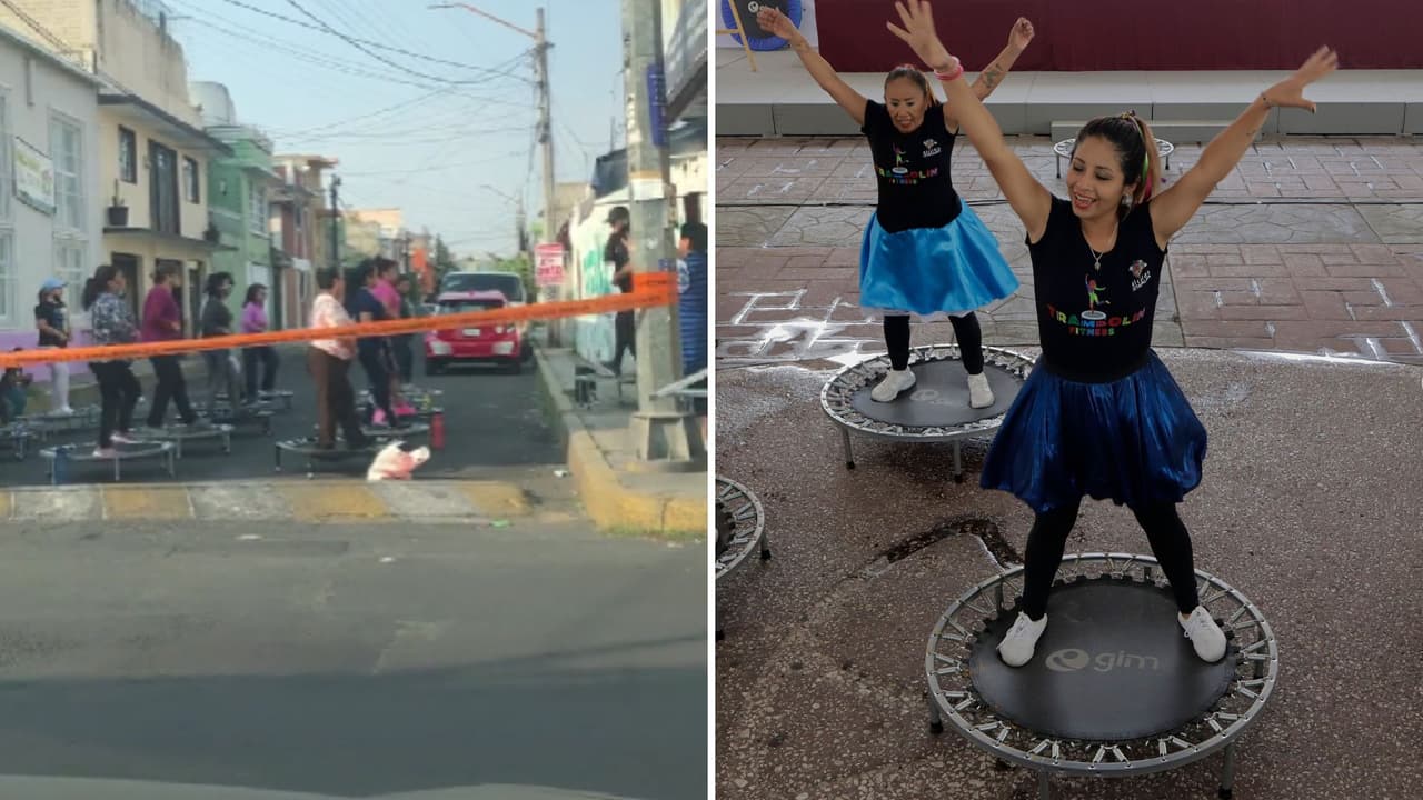 Mexicanas cierran el paso de su calle para realizar ejercicio: ¿Quién necesita un gimnasio?