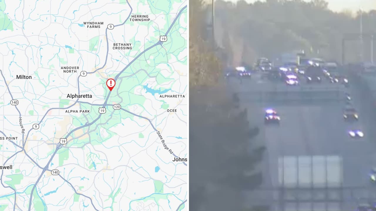 Investigan incidente que provocó el cierre de dos carriles de la GA-400