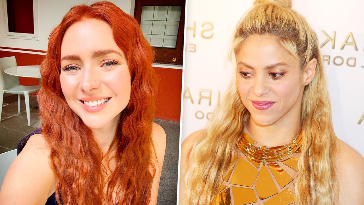 Incluso la actriz mexicana, de 36 años, aprovechó su 'look' para relucir su ‘flow’ moviendo las caderas como si de Shakira se tratara.