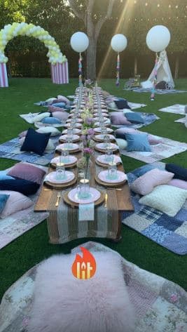 Asimismo, el prometido de Jennifer López compartió un poco de la decoración de la fiesta de su hija.