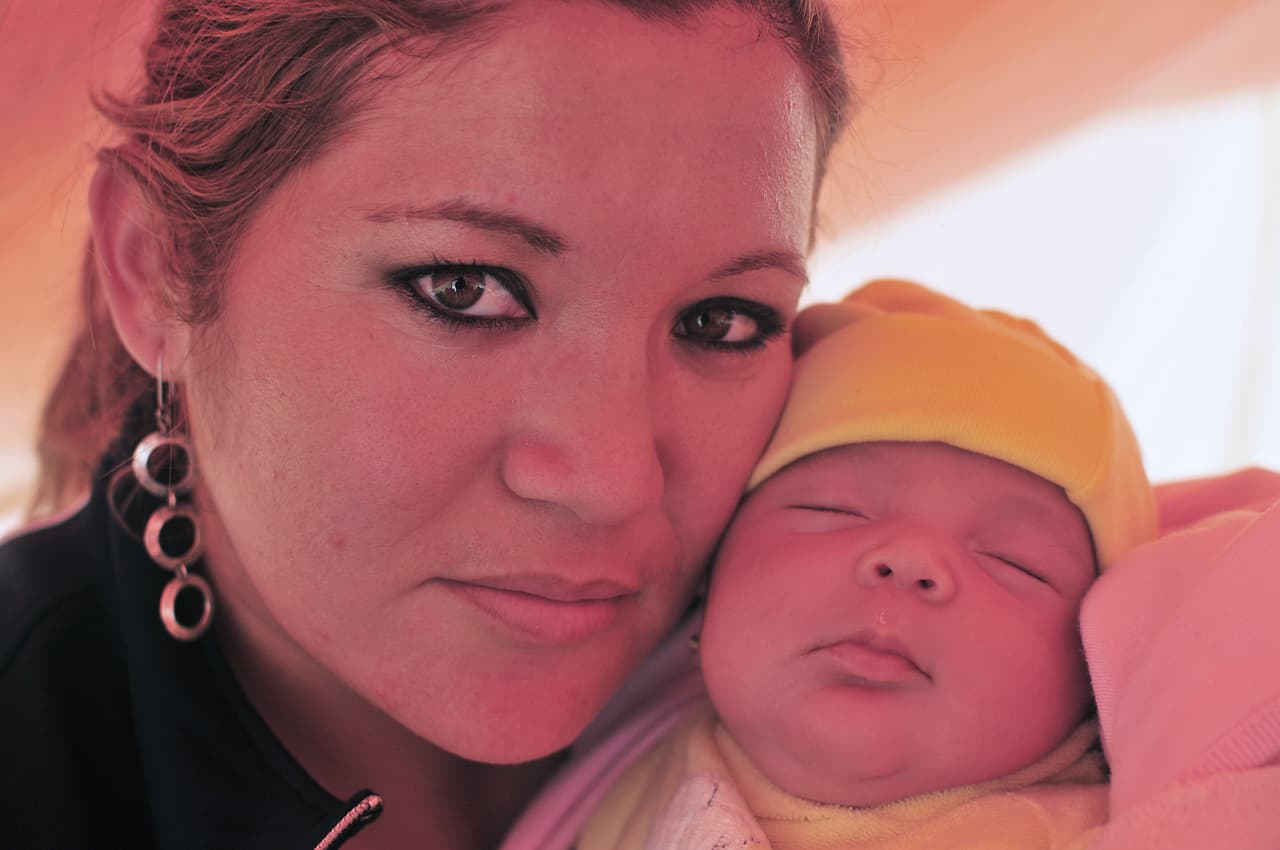 Esposa e hija de Ariel Ticona