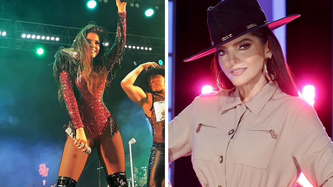 Ana Bárbara sufre desliz con su falda en pleno concierto y deja poco a la imaginación