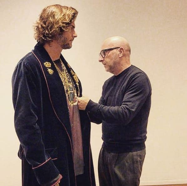 El actor argentino Horacio Pancheri fue otro de los latinos que conquistó la pasarela de Dolce & Gabbana.