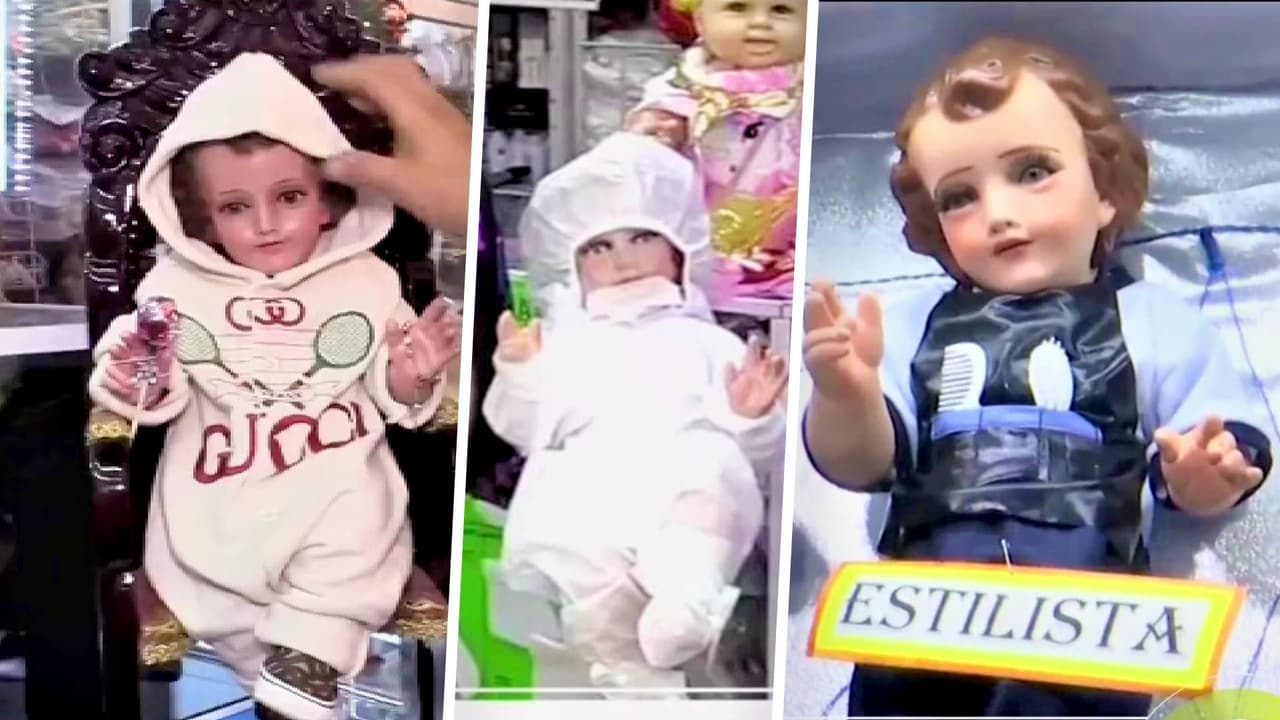 Gucci, Dr. covid y estilista: la tradición de vestir al Niño Dios en el Día de la Candelaria