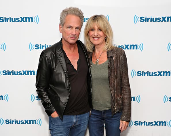 NEW YORK, NY - JUNE 09: Lindsey Buckingham and Christine McVie visit the SiriusXM Studio on June 9, 2017 in New York City.