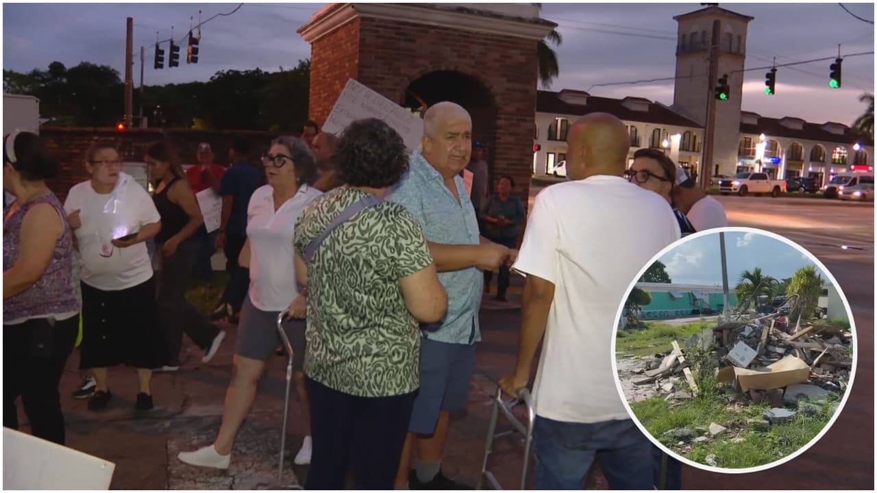 “Yo no me voy”: residentes de parque de casas móviles Li’l Abner protestan ante orden final de desalojo