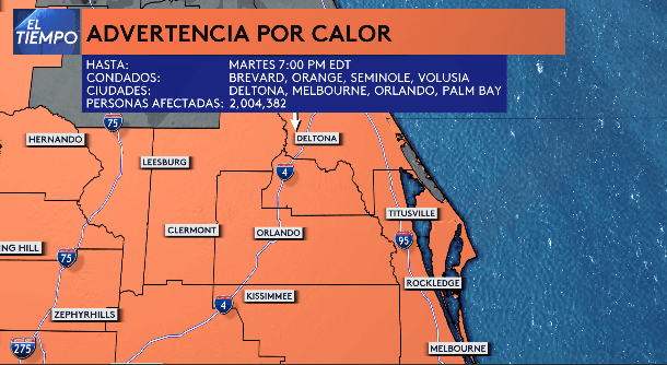 Temperaturas por ciudades y alertas de calor emitidas este martes