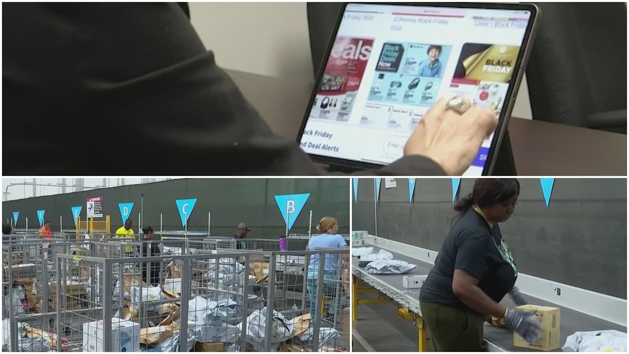 Así es el centro de Amazon donde se distribuyen los artículos del Lunes Cibernético en Miami-Dade