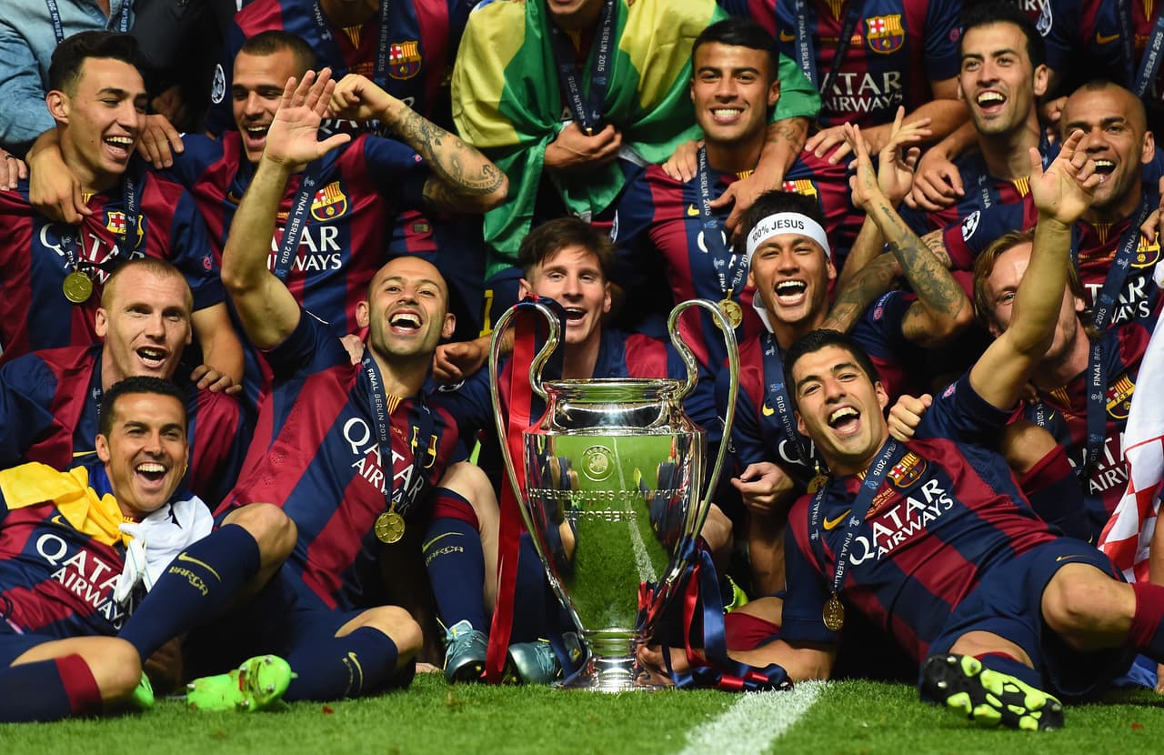 Barcelona tiene un total de 17 campeonatos internacionales con tres Mundiales de Clubes, cinco Champions League, una Recopa de Europa y cinco Supercopas de Europa.