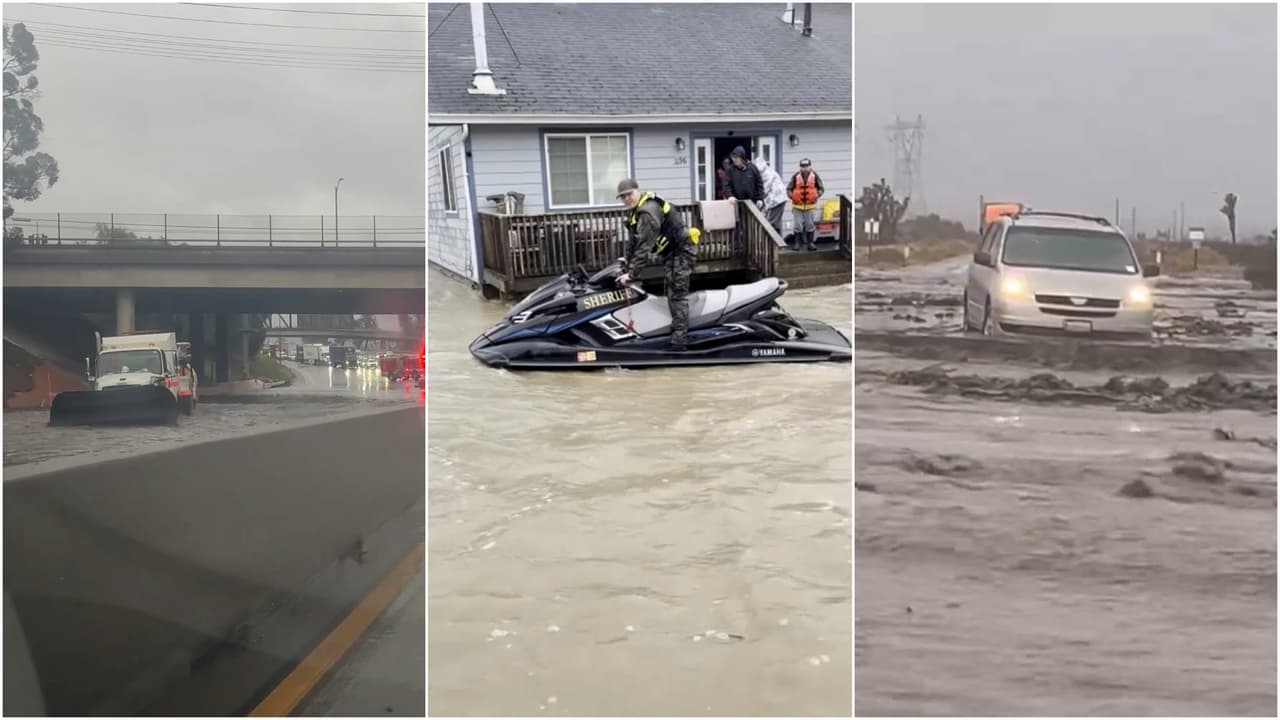 Tormenta invernal provoca inundaciones, cierres viales y evacuaciones en varias zonas de California