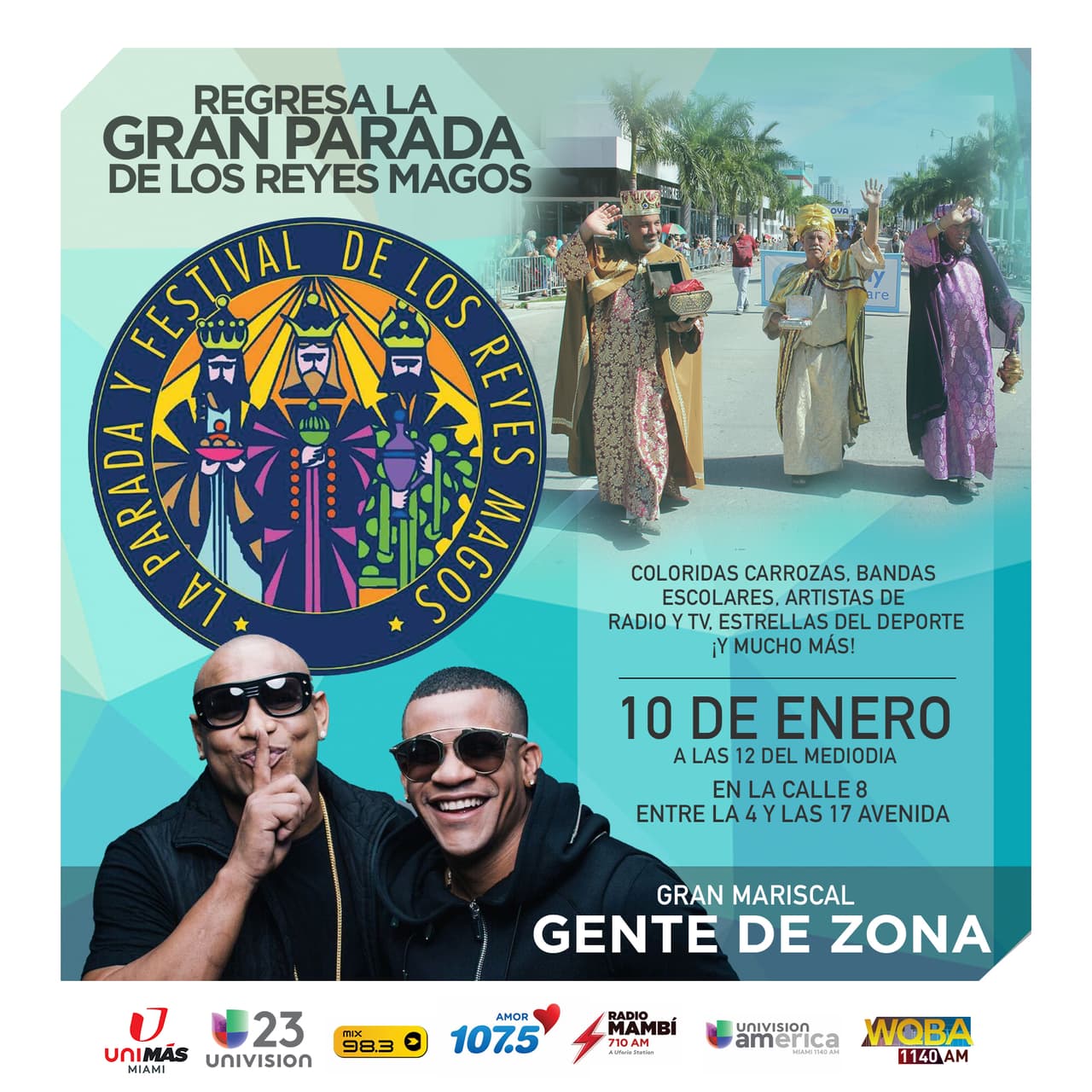 Te invitamos a la parada de los Reyes Magos