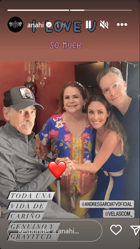 Anahí visitó a Andrés García