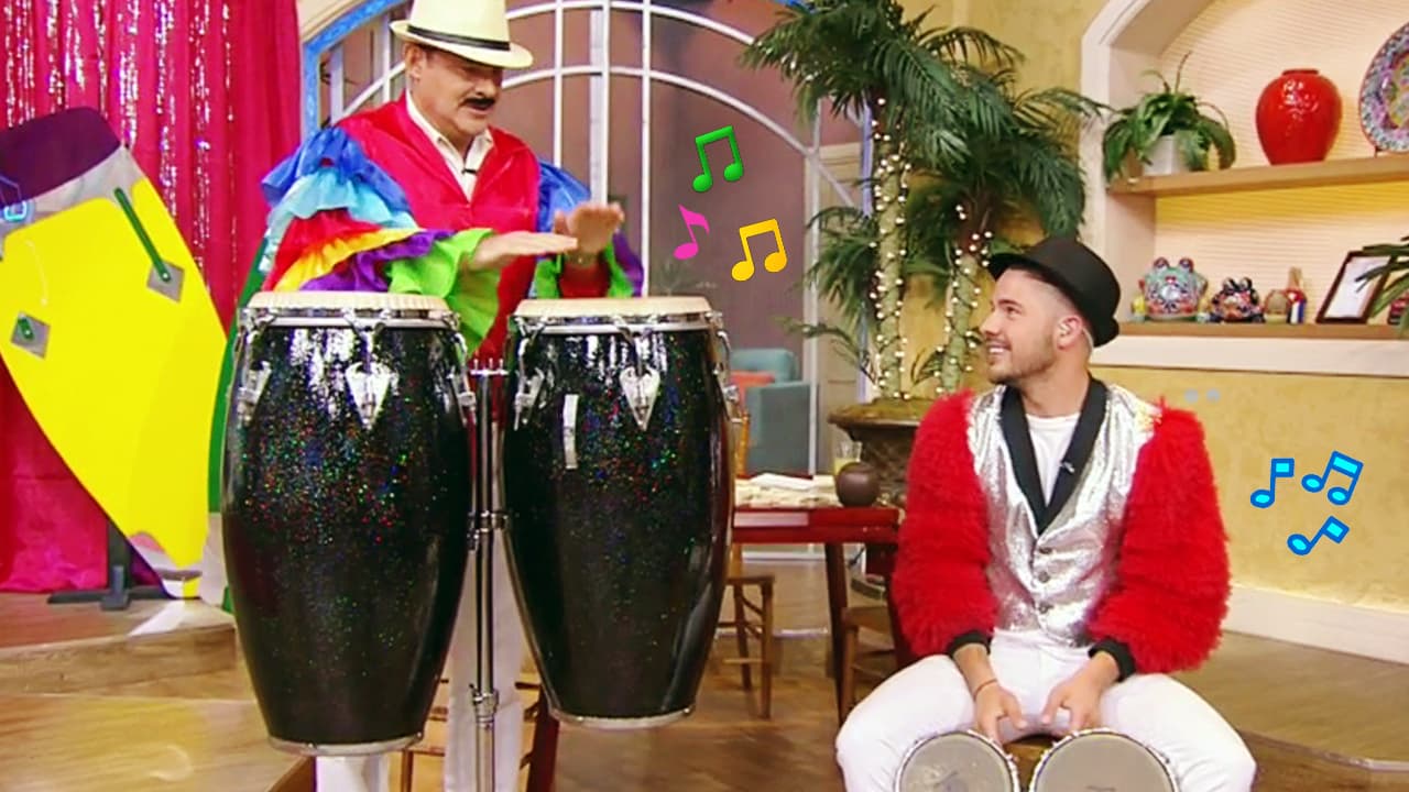 William Valdés retó a Alan Tacher a un duelo de timbales.