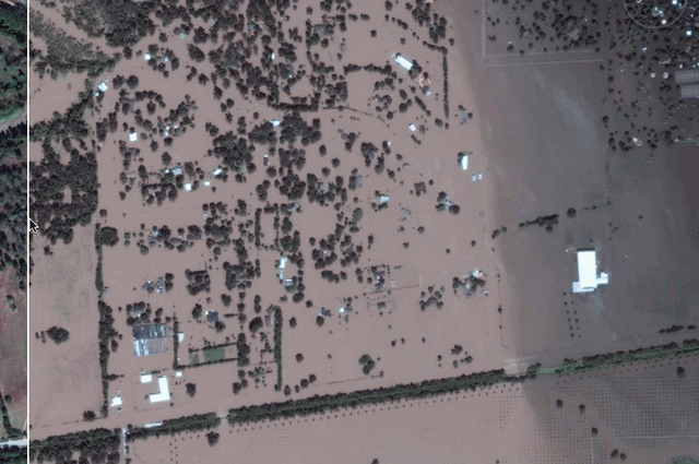 Fotografías satelitales interactivas: Texas antes y después de Harvey