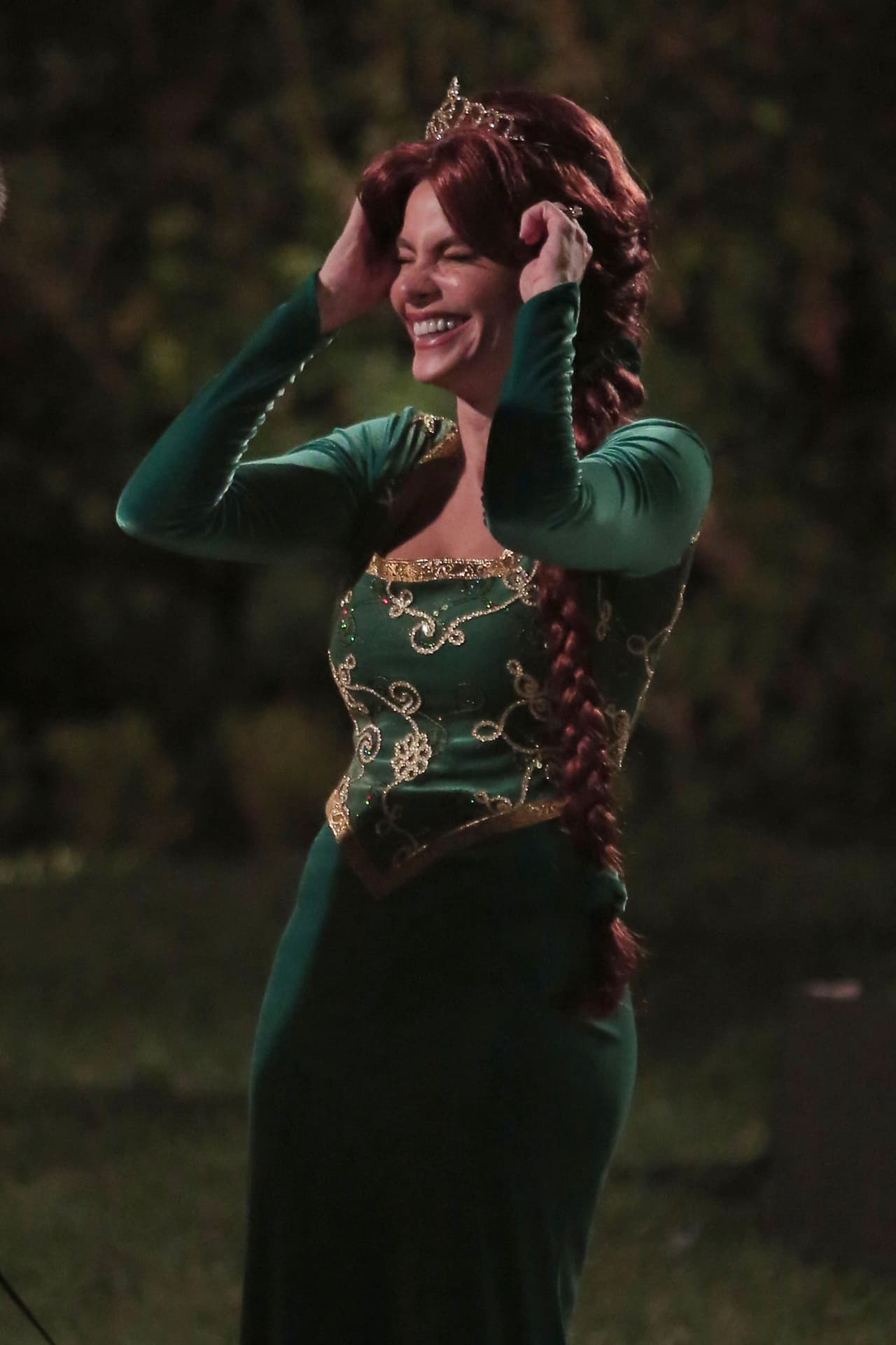 La actriz se divirtió mucho cuando grabó estas escenas y no dejó de reírse.