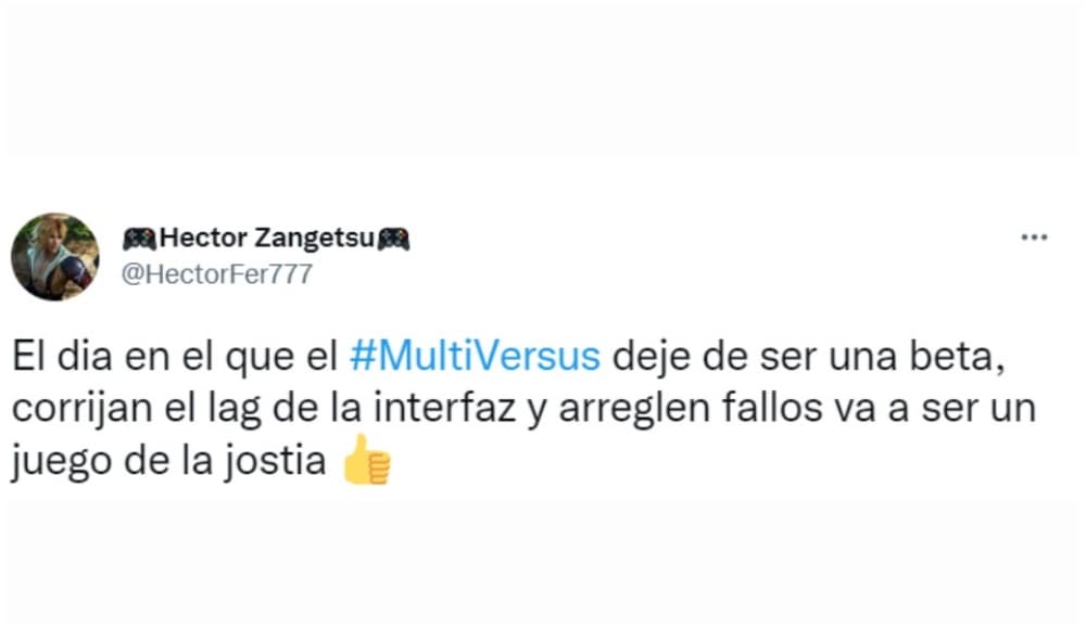 Fan reacciona a 'Multiversus' desde Twitter