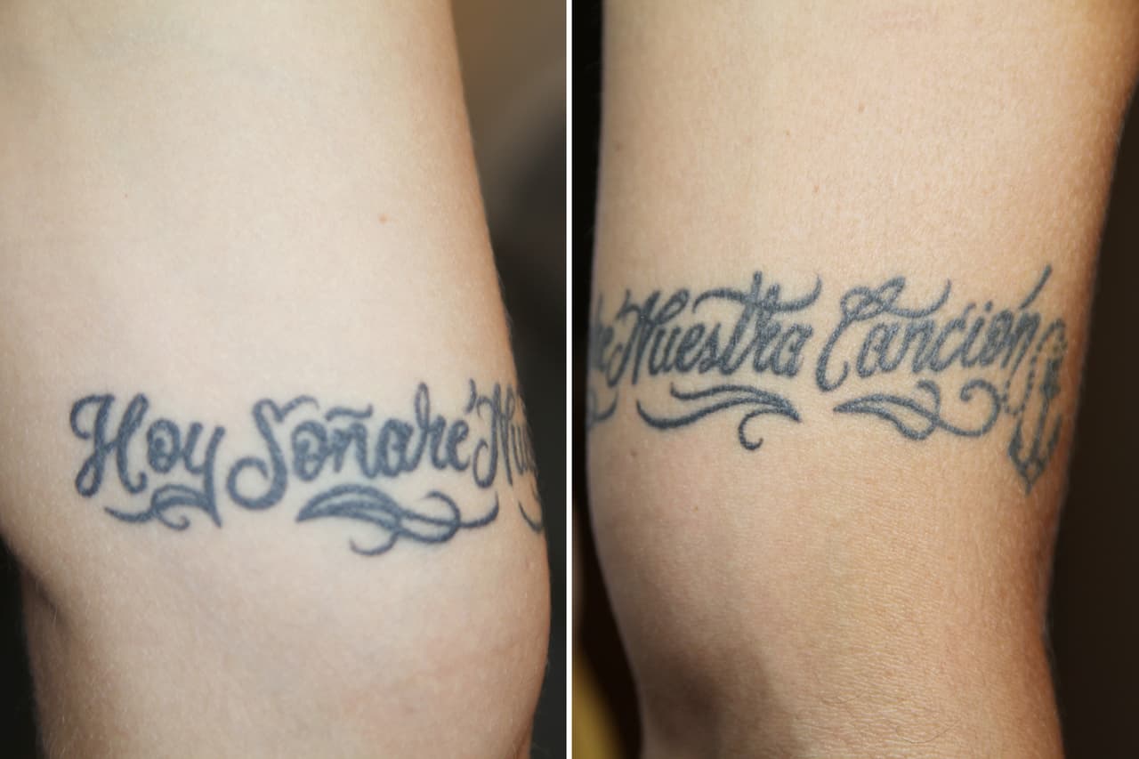 Mike y Greeicy, 
<b><a href="https://www.univision.com/shows/mira-quien-baila/greeicy-rendon-graba-a-su-novio-a-escondidas-haciendo-una-rutina-especial-para-mqb-video" target="_blank">intérpretes del tema 'Amantes'</a></b>, se tatuaron la frase "Hoy soñaré nuestra canción", que habla del presente, de jamás dejar de soñar, del trabajo en equipo y de la obra que nunca puede dejar de salir: la música.