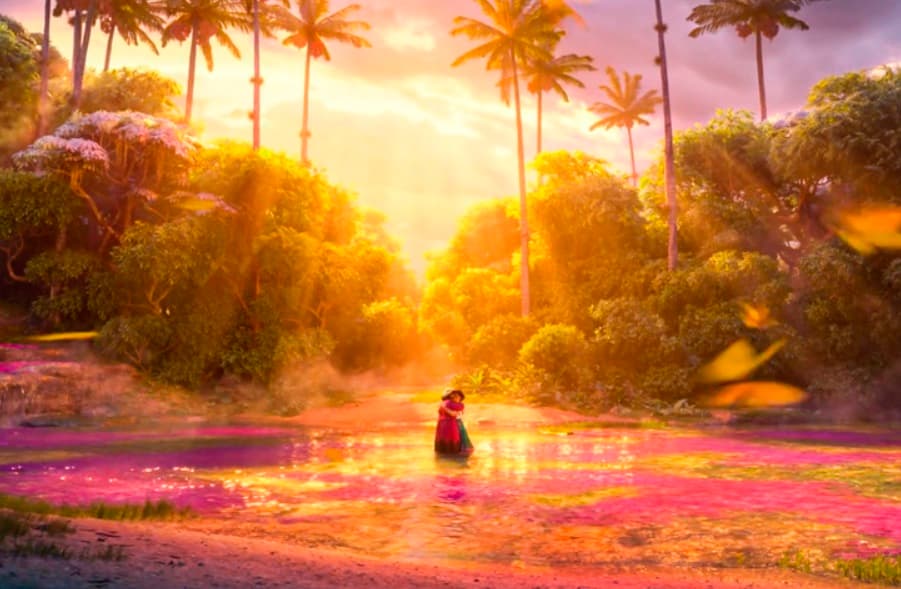Resulta que la escena donde Mirabel al fin pudo hacer las paces con su abuela sucede en un río con muchas flores. Sin embargo, esto no fue un invento de los creadores.