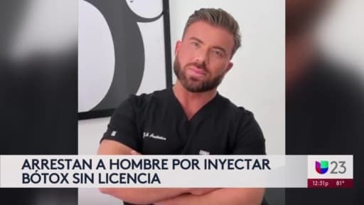 Arrestan a un hombre por inyectar bótox sin licencia