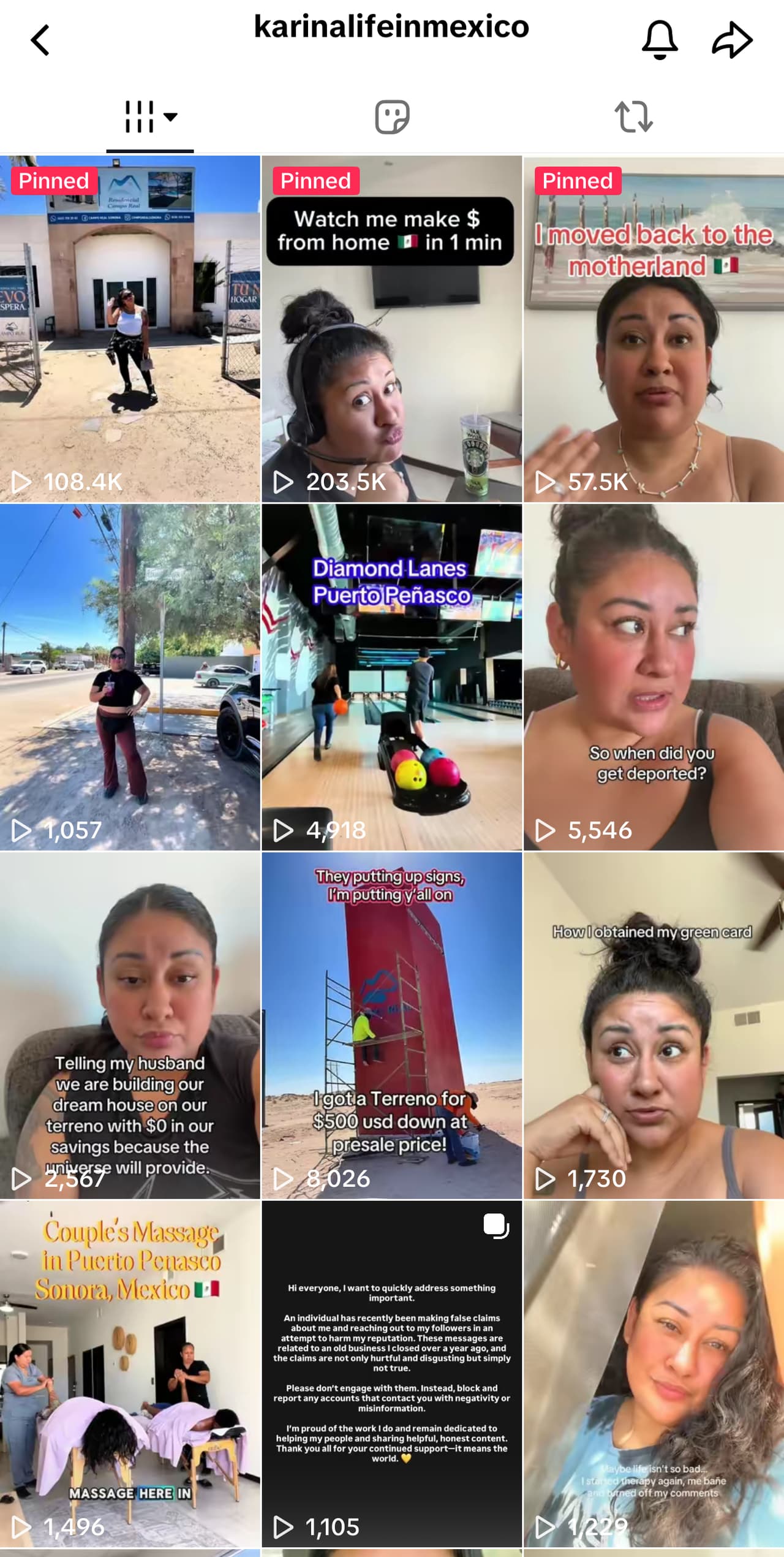 Díaz a menudo explica cómo los deportados puedes obtener documentos oficiales para empezar sus vidas de vuelta en México (Foto: @karinalifeinmexico)