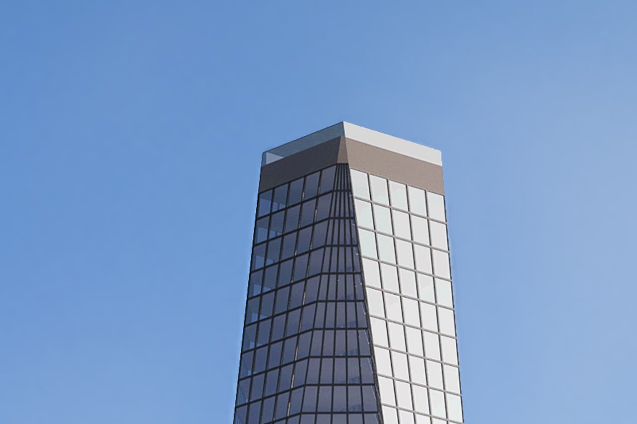 La particular entrada no es el único elemento de alta tecnología en el diseño. También incluirá un sistema computarizado que medirá la velocidad del viento y controlará que el agua no se derrame por los 55 pisos hacia abajo.