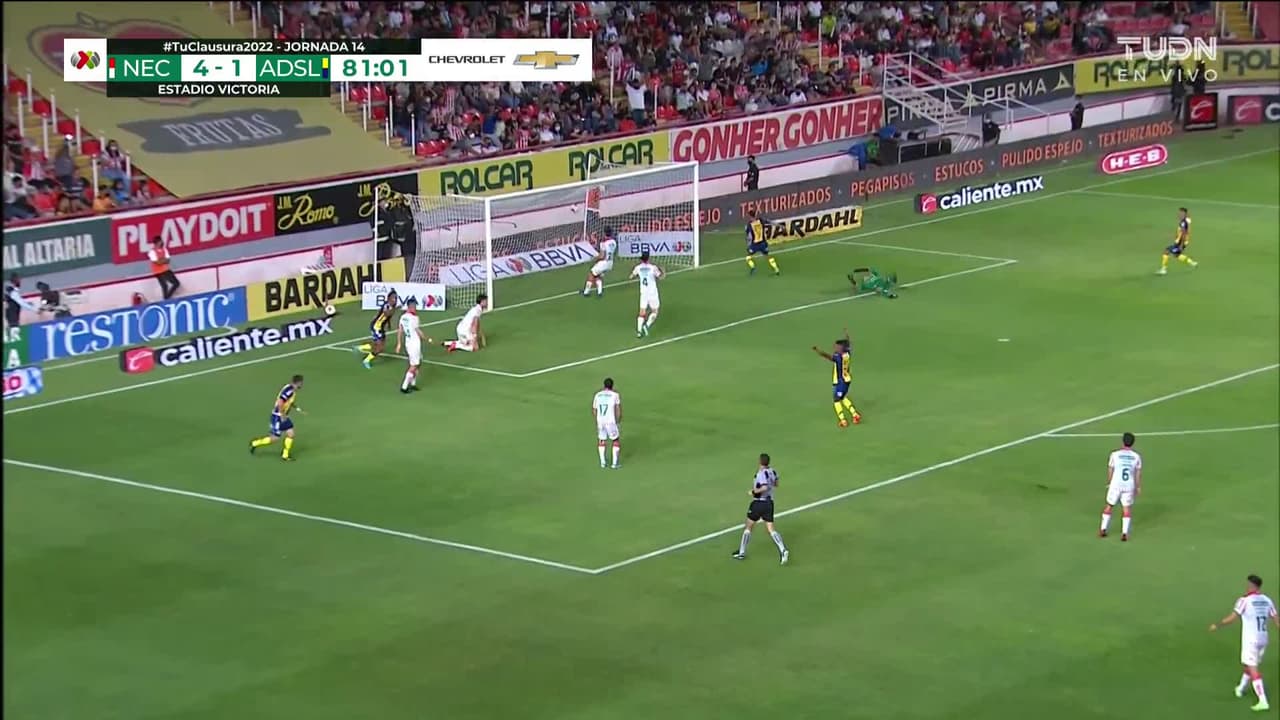 ¡GOOOL! Germán Berterame anota para Atlético San Luis.