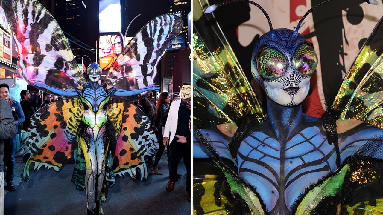 Heidi Klum disfraz mariposa Halloween