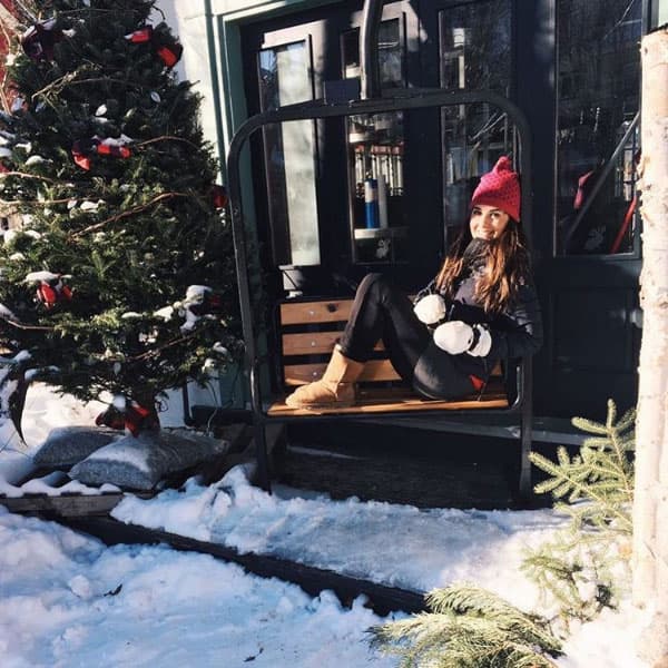 Mayrín Villanueva prefiere la Navidad con frío y mucha nieve.